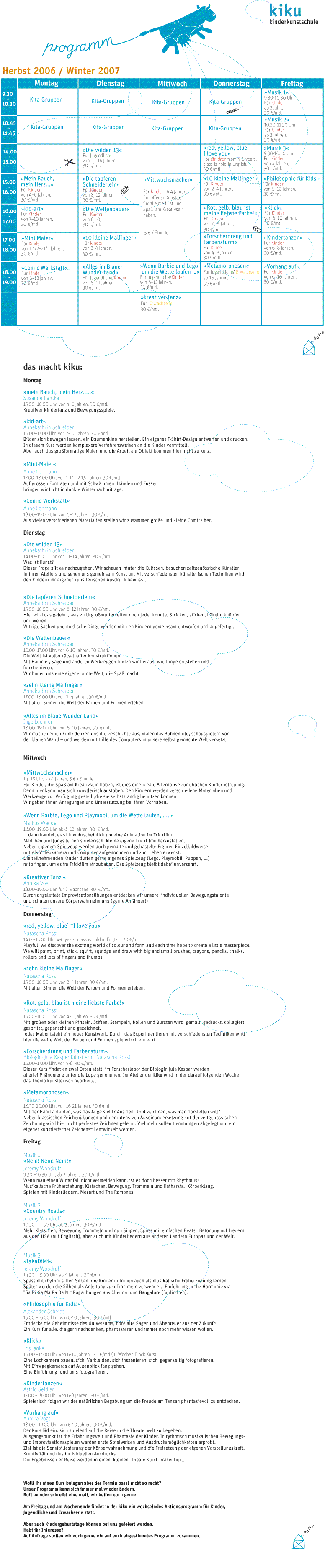Programm�bersicht